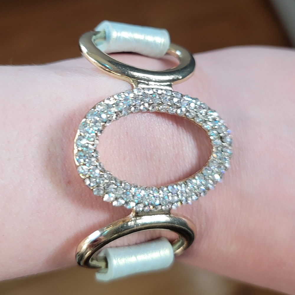 Buy2 Get 1 FREE!!Rhinestone Mint Green Bracelet